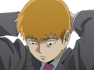 arataka reigen mob psycho 100 anime manga homme blond yeux noirs medium patron mentor
