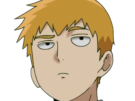 Sticker arataka reigen mob psycho 100 anime manga homme blond yeux noirs medium patron mentor par Dark-63