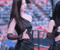 kim cheerleader minji imitation flute cute belle mignonne coreenne athlete gif danse dance
