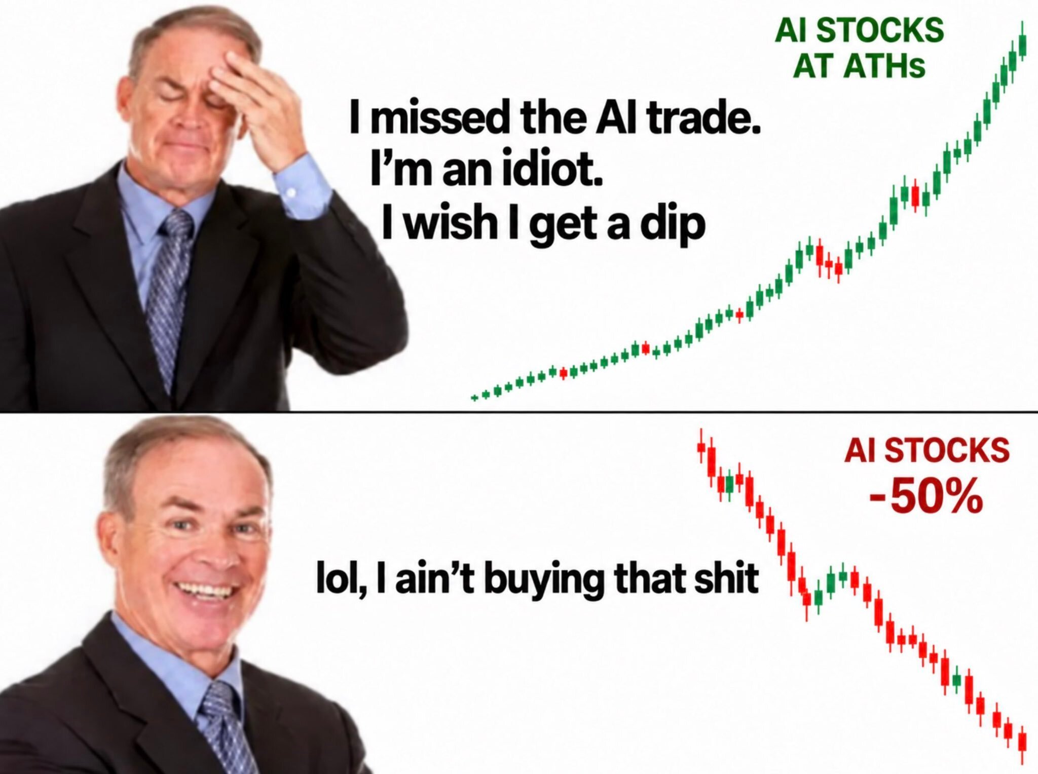 Mème scam ponzi market stock biz etf dip tariff trade fall rojo alarm alert krach cata par glandilus