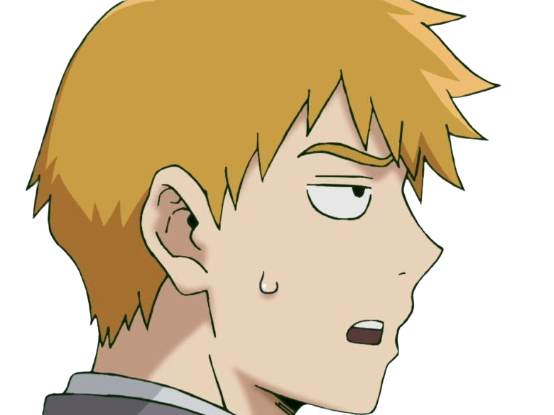 Sticker arataka reigen mob psycho 100 anime manga homme blond yeux noirs medium patron mentor par Dark-63