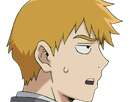 arataka reigen mob psycho 100 anime manga homme blond yeux noirs medium patron mentor