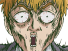 arataka reigen mob psycho 100 anime manga homme blond yeux noirs medium patron mentor