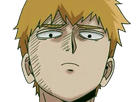 arataka reigen mob psycho 100 anime manga homme blond yeux noirs medium patron mentor