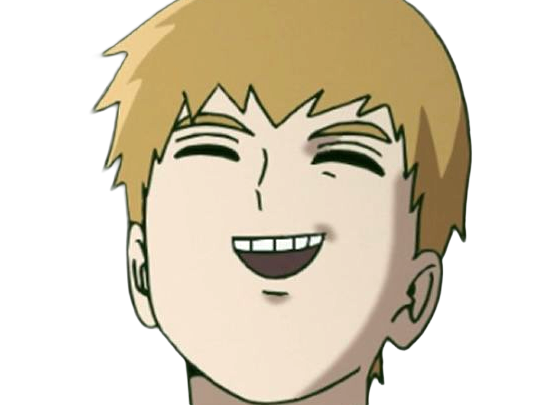 Sticker arataka reigen mob psycho 100 anime manga homme blond yeux noirs medium patron mentor par Dark-63