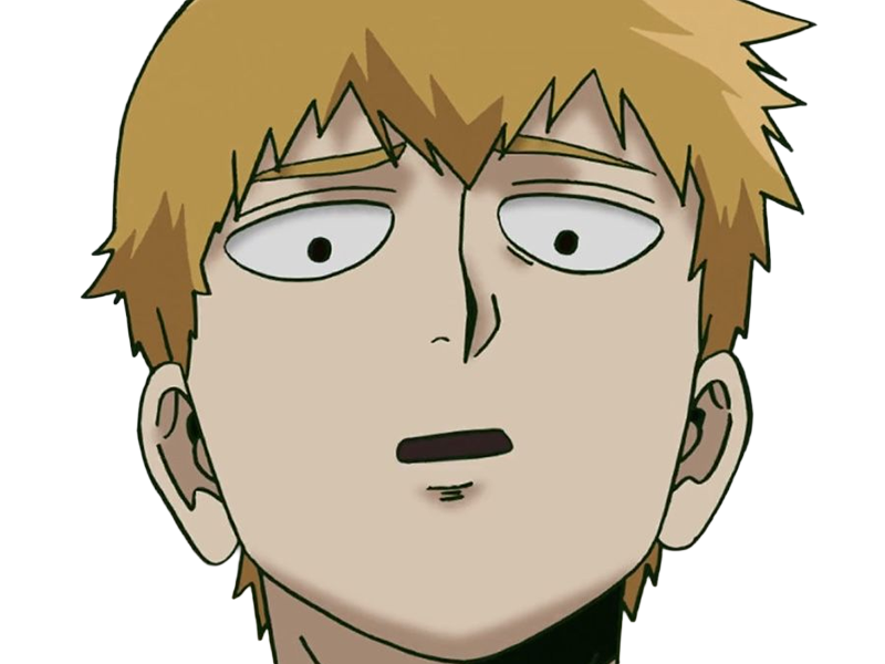 Sticker arataka reigen mob psycho 100 anime manga homme blond yeux noirs medium patron mentor par Dark-63