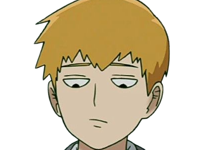 Sticker arataka reigen mob psycho 100 anime manga homme blond yeux noirs medium patron mentor par Dark-63