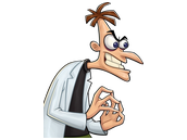 Sticker doofenshmirtz phineas et ferb disney complot manigance sourire malicieux dessin anime jvc dr par shemsou-hor
