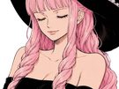 perona one piece cheveux rose yeux noir frange atropos fic bloop