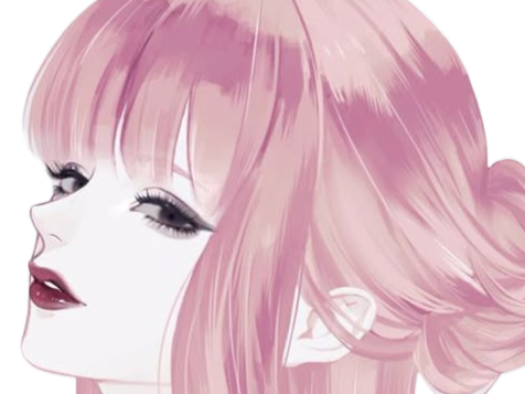 Sticker perona one piece cheveux rose yeux noir frange atropos fic bloop par Bl0op