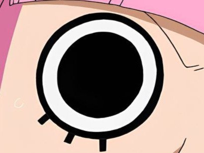 Sticker perona one piece cheveux rose yeux noir frange atropos fic bloop par Bl0op