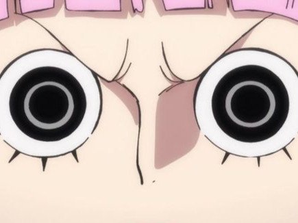 Sticker perona one piece cheveux rose yeux noir frange atropos fic bloop par Bl0op