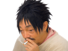 risitas ahi aya sasuke clope fume cheveux japon triste pensif reflexion deprime depression nostalgique kikoo