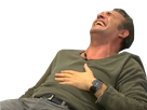 jean dujardin rire fou ventre tenir main larmes mourir detoure