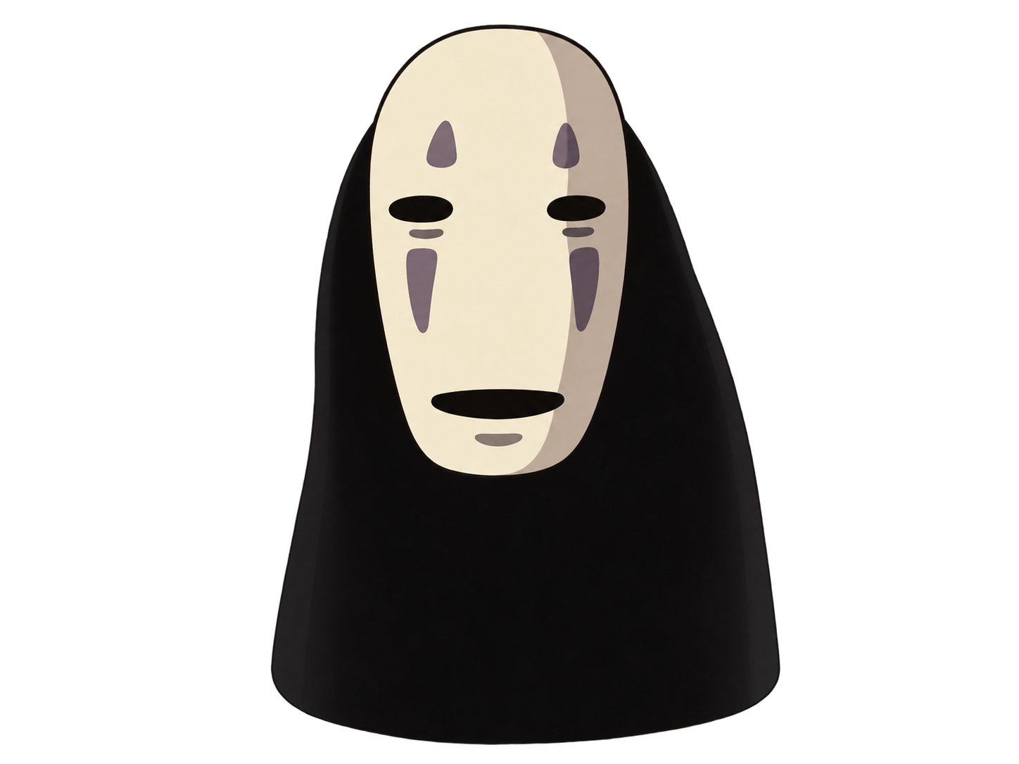 Sticker kaonashi sans visage no face le voyage de chihiro spirited studio ghibli miyazaki silence jvc par shemsou-hor