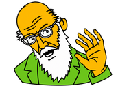 Sticker professor shonku explication scientifique reflexion reaction anime jvc other par shemsou-hor