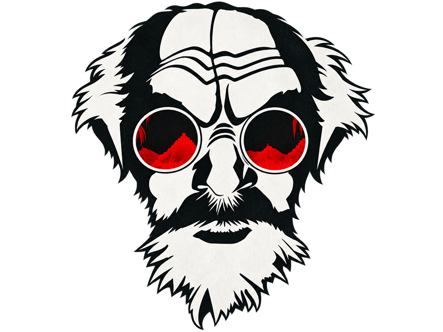 Sticker professor shonku professeur serieux regard intense scientifique mystere reaction jvc anime other par shemsou-hor