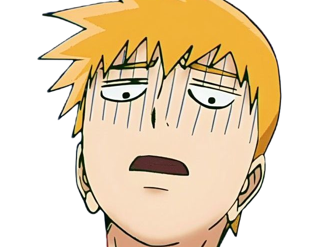 Sticker arataka reigen mob psycho 100 anime manga homme blond yeux noirs medium patron mentor par Dark-63