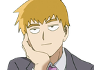 arataka reigen mob psycho 100 anime manga homme blond yeux noirs medium patron mentor