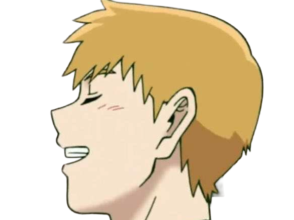 Sticker arataka reigen mob psycho 100 anime manga homme blond yeux noirs medium patron mentor par Dark-63