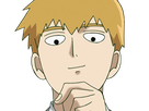 arataka reigen mob psycho 100 anime manga homme blond yeux noirs medium patron mentor