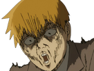 arataka reigen mob psycho 100 anime manga homme blond yeux noirs medium patron mentor