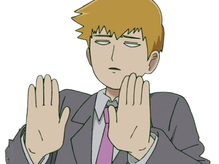 Sticker arataka reigen mob psycho 100 anime manga homme blond yeux noirs medium patron mentor par Dark-63