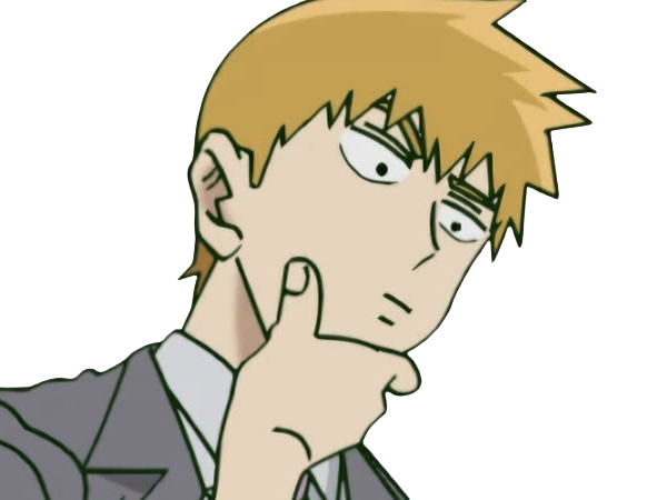 Sticker arataka reigen mob psycho 100 anime manga homme blond yeux noirs medium patron mentor par Dark-63