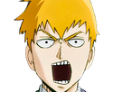 arataka reigen mob psycho 100 anime manga homme blond yeux noirs medium patron mentor