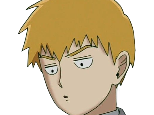 Sticker arataka reigen mob psycho 100 anime manga homme blond yeux noirs medium patron mentor par Dark-63