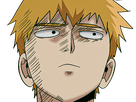 arataka reigen mob psycho 100 anime manga homme blond yeux noirs medium patron mentor