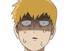 arataka reigen mob psycho 100 anime manga homme blond yeux noirs medium patron mentor