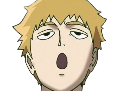 Sticker arataka reigen mob psycho 100 anime manga homme blond yeux noirs medium patron mentor par Dark-63