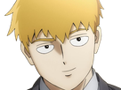 arataka reigen mob psycho 100 anime manga homme blond yeux noirs medium patron mentor