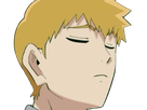 arataka reigen mob psycho 100 anime manga homme blond yeux noirs medium patron mentor