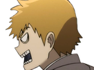 arataka reigen mob psycho 100 anime manga homme blond yeux noirs medium patron mentor