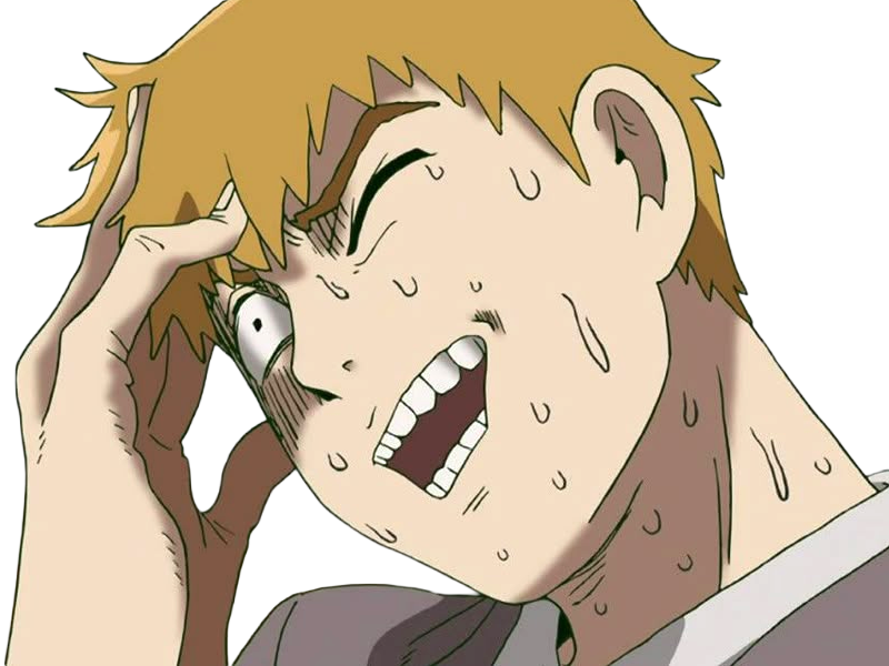 Sticker arataka reigen mob psycho 100 anime manga homme blond yeux noirs medium patron mentor par Dark-63