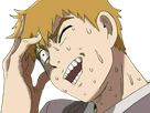 arataka reigen mob psycho 100 anime manga homme blond yeux noirs medium patron mentor