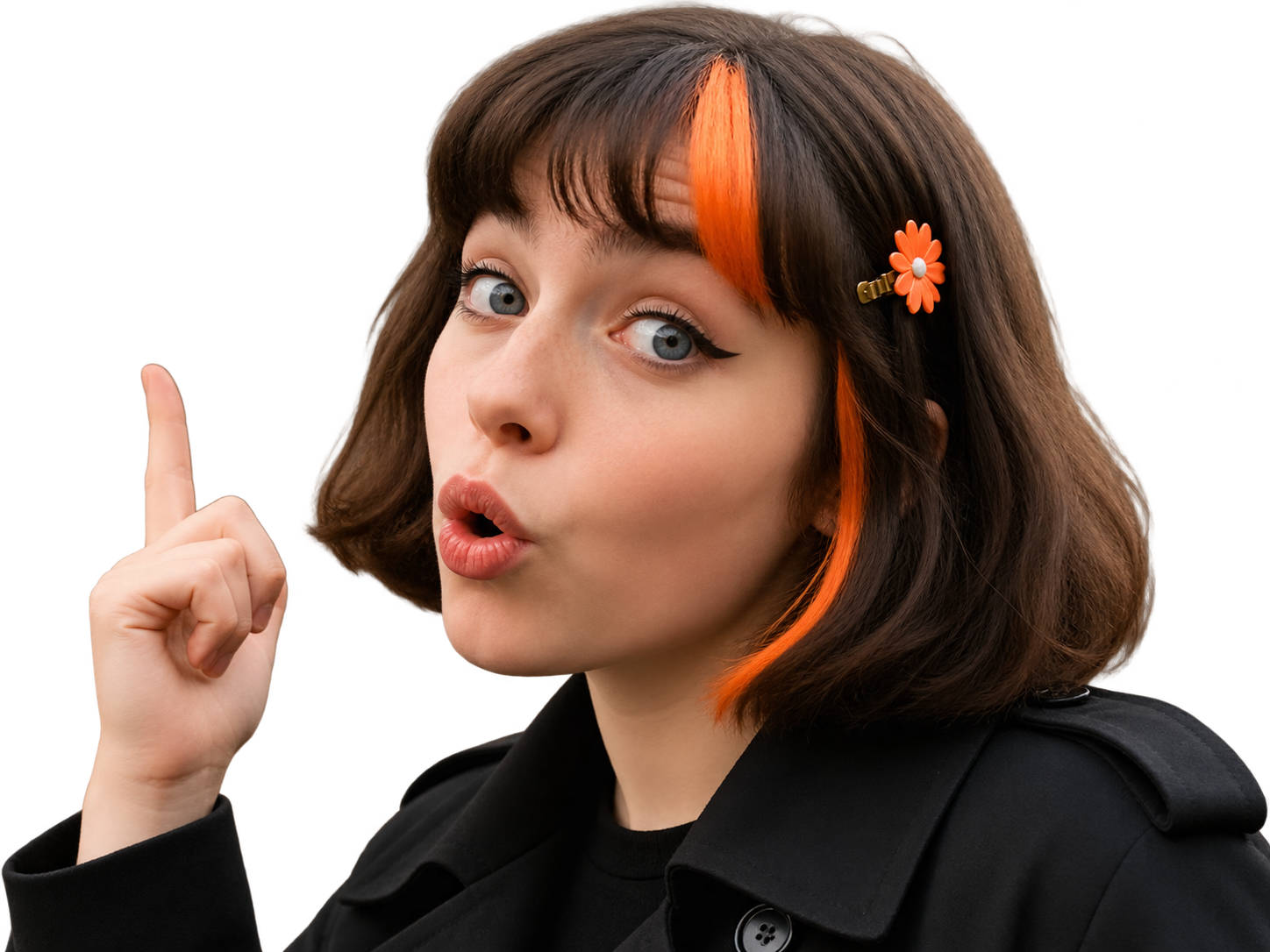 Sticker claudia claude ia gpt doigt leve belle fille et non les shills toujours pas slopcore par ClaudiaGI