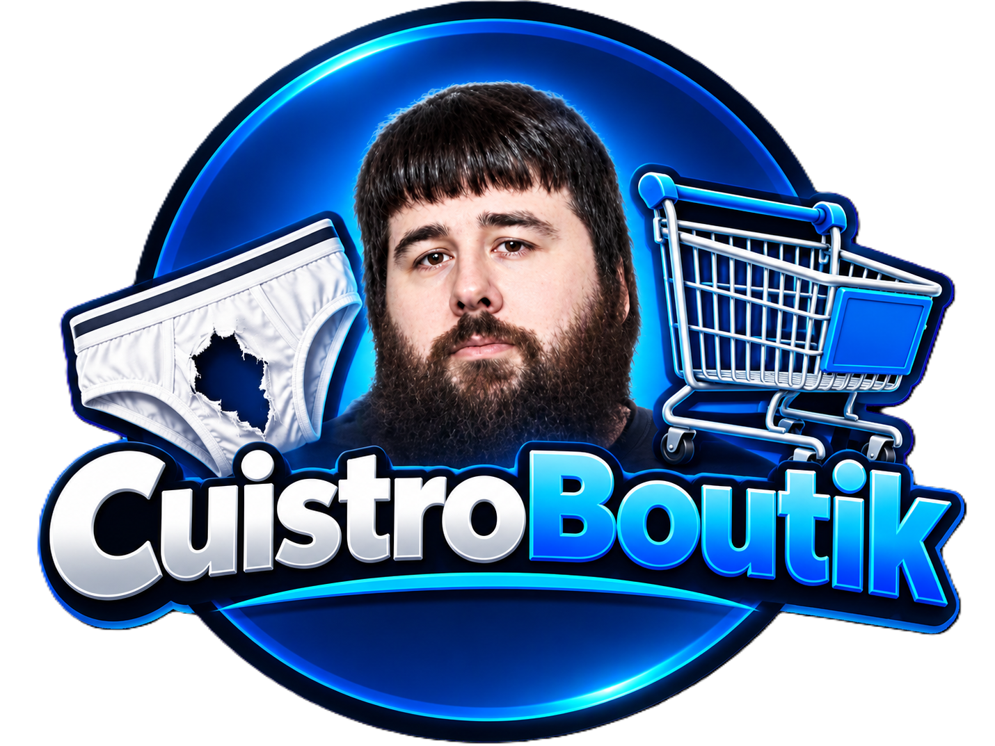 Sticker cuistro cuistroboutik tele achat boutique hooper cuistre course logo par FedUniqlo