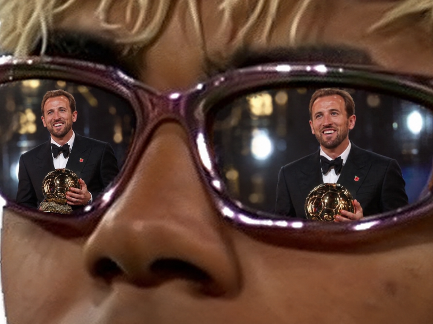 Sticker lamine yamal harry kane ballon dor or seum brise perdu par Solio