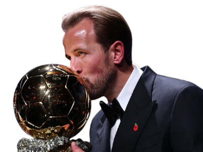 Sticker harry kane ballon dor prince anglais gagnant winner france football bayern munich par DiMariadona