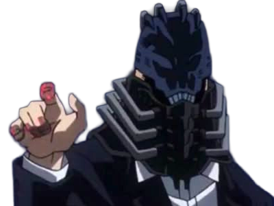 Sticker all for one afo my hero academia mha anime manga antagoniste villain zen shigaraki masque par Dark-63