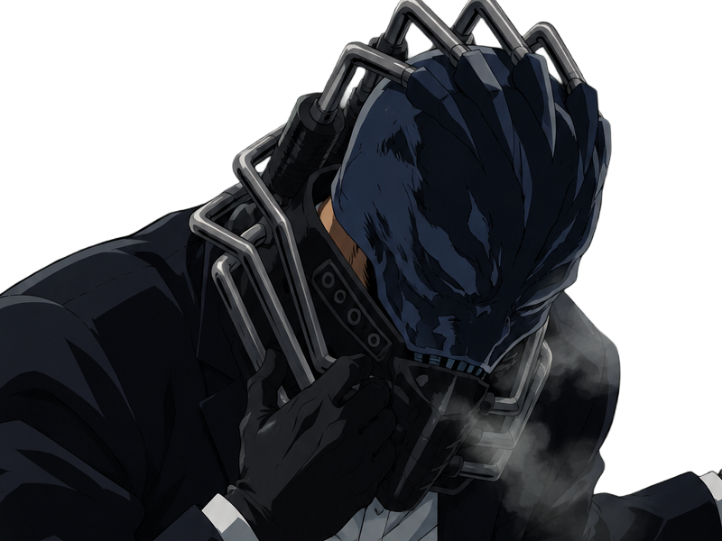 Sticker all for one afo my hero academia mha anime manga antagoniste villain zen shigaraki masque par Dark-63