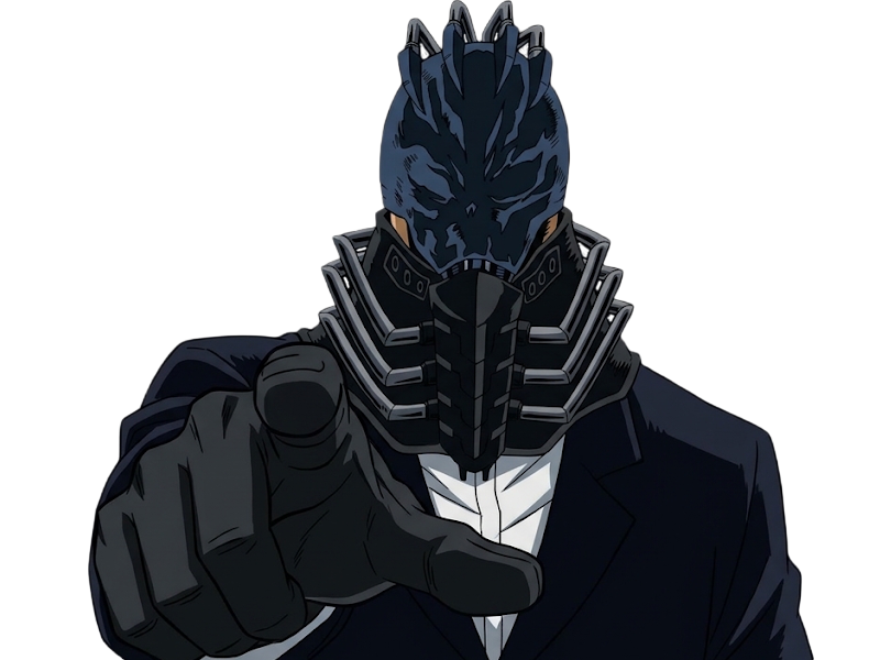 Sticker all for one afo my hero academia mha anime manga antagoniste villain zen shigaraki masque par Dark-63