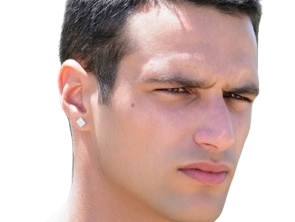 Sticker jesus castro acteur espagnol yeux bleus cheveux brun jeune vingtaine vingtenaire beau bg chad par PubliusOvidius
