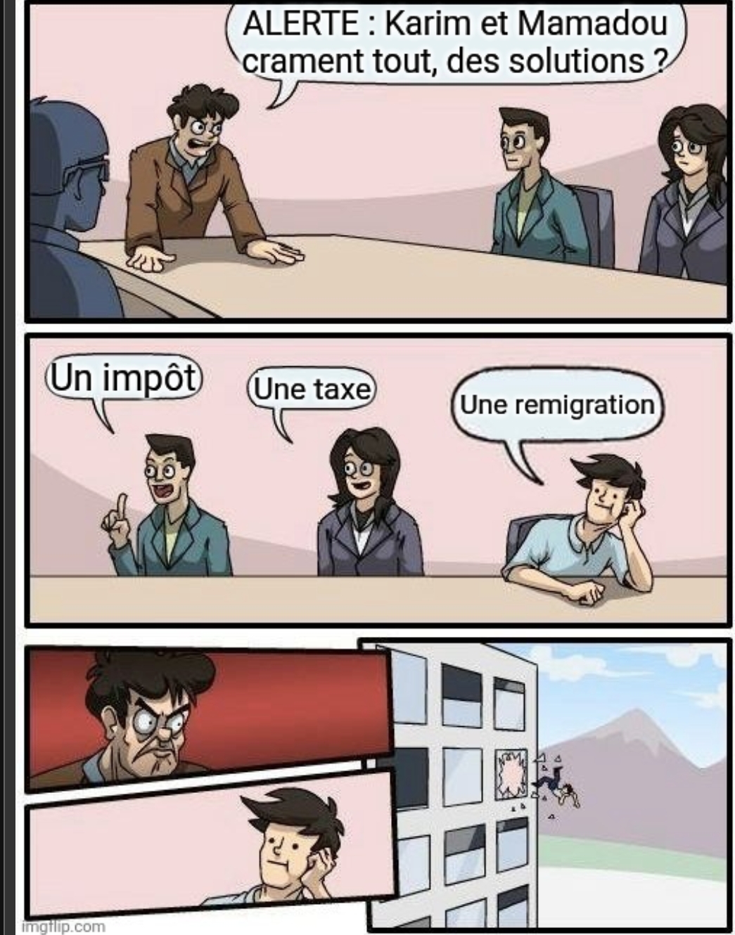 Mème remigration taxe emeute assurance pillage nicolas communiste par Chatsuffit