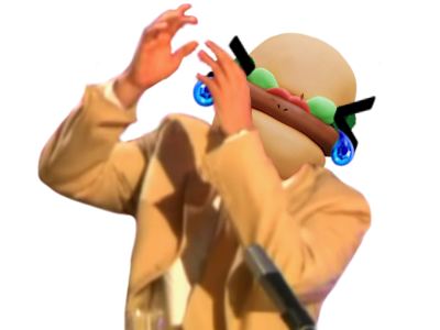 Sticker hambourger ham bourger op fic rire bras leves rofl par BruceWhey