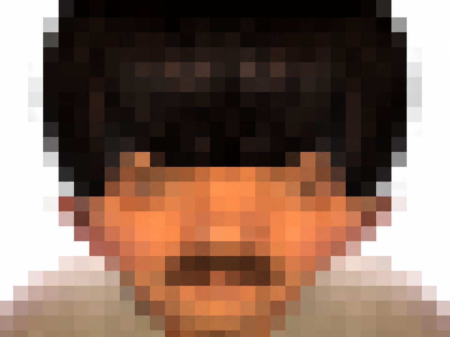 Sticker risitas pixelise pixel flou console coupe bol merkel merci par Shenmue-est-vie