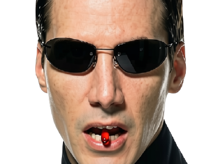 Sticker neo anderson matrix keanu reeves zeff fic bloop par Bl0op
